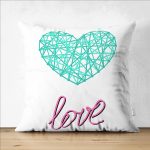 - Suet-K9113-Gorsel1 - Realhomes  Çift Taraflı Sevgililer Günü Temalı Özel Tasarım Dijital Baskılı Modern Süet Yastık Kırlent Kılıfı Realhomes