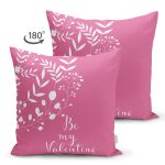 Çift Taraflı Sevgililer Günü Temalı Özel Tasarım Dijital Baskılı Modern Süet Yastık Kırlent Kılıfı Realhomes