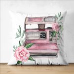 Çift Taraflı Sevgililer Günü Temalı Özel Tasarım Dijital Baskılı Modern Süet Yastık Kırlent Kılıfı Realhomes