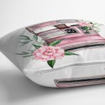 Çift Taraflı Sevgililer Günü Temalı Özel Tasarım Dijital Baskılı Modern Süet Yastık Kırlent Kılıfı Realhomes