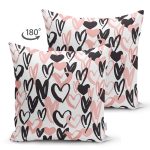 - Suet-K9125-Gorsel2 - Realhomes  Çift Taraflı Sevgililer Günü Temalı Özel Tasarım Dijital Baskılı Modern Süet Yastık Kırlent Kılıfı Realhomes