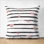 - Suet-K9126-Gorsel1 - Realhomes  Çift Taraflı Sevgililer Günü Temalı Özel Tasarım Dijital Baskılı Modern Süet Yastık Kırlent Kılıfı Realhomes