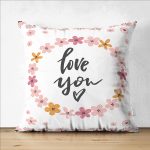 - Suet-K9130-Gorsel1 - Realhomes  Çift Taraflı Sevgililer Günü Temalı Özel Tasarım Dijital Baskılı Modern Süet Yastık Kırlent Kılıfı Realhomes