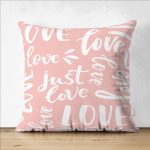 - Suet-K9140-Gorsel1 - Realhomes  Çift Taraflı Sevgililer Günü Temalı Özel Tasarım Dijital Baskılı Modern Süet Yastık Kırlent Kılıfı Realhomes