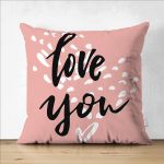 - Suet-K9145-Gorsel1 - Realhomes  Çift Taraflı Sevgililer Günü Temalı Özel Tasarım Dijital Baskılı Modern Süet Yastık Kırlent Kılıfı Realhomes