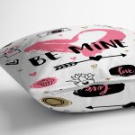 Çift Taraflı Sevgililer Günü Temalı Özel Tasarım Dijital Baskılı Modern Süet Yastık Kırlent Kılıfı Realhomes