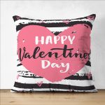 - Suet-K9151-Gorsel1 - Realhomes  Çift Taraflı Sevgililer Günü Temalı Özel Tasarım Dijital Baskılı Modern Süet Yastık Kırlent Kılıfı Realhomes