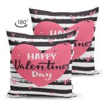 - Suet-K9151-Gorsel2 - Realhomes  Çift Taraflı Sevgililer Günü Temalı Özel Tasarım Dijital Baskılı Modern Süet Yastık Kırlent Kılıfı Realhomes