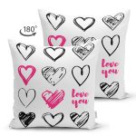 - Suet-K9166-Gorsel2 - Realhomes  Çift Taraflı Sevgililer Günü Temalı Özel Tasarım Dijital Baskılı Modern Süet Yastık Kırlent Kılıfı Realhomes