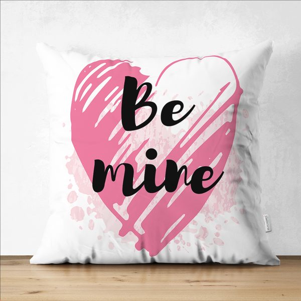Çift Taraflı Sevgililer Günü Temalı Özel Tasarım Dijital Baskılı Modern Süet Yastık Kırlent Kılıfı Realhomes