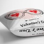 - Suet-K9172-Gorsel3 - Realhomes  Çift Taraflı Sevgililer Günü Temalı Özel Tasarım Dijital Baskılı Modern Süet Yastık Kırlent Kılıfı Realhomes