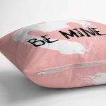 Çift Taraflı Sevgililer Günü Temalı Özel Tasarım Dijital Baskılı Modern Süet Yastık Kırlent Kılıfı Realhomes