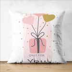 - Suet-K9194-Gorsel1 - Realhomes  Çift Taraflı Sevgililer Günü Temalı Özel Tasarım Dijital Baskılı Modern Süet Yastık Kırlent Kılıfı Realhomes