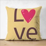 - Suet-K9203-Gorsel1 - Realhomes  Çift Taraflı Sevgililer Günü Temalı Özel Tasarım Dijital Baskılı Modern Süet Yastık Kırlent Kılıfı Realhomes