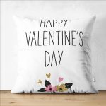 - Suet-K9205-Gorsel1 - Realhomes  Çift Taraflı Sevgililer Günü Temalı Özel Tasarım Dijital Baskılı Modern Süet Yastık Kırlent Kılıfı Realhomes