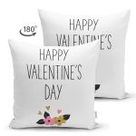 - Suet-K9205-Gorsel2 - Realhomes  Çift Taraflı Sevgililer Günü Temalı Özel Tasarım Dijital Baskılı Modern Süet Yastık Kırlent Kılıfı Realhomes