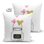 - Suet-K9207-Gorsel2 - Realhomes  Çift Taraflı Sevgililer Günü Temalı Özel Tasarım Dijital Baskılı Modern Süet Yastık Kırlent Kılıfı Realhomes