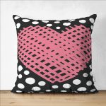 - Suet-K9233-Gorsel1 - Realhomes  Çift Taraflı Sevgililer Günü Temalı Özel Tasarım Dijital Baskılı Modern Süet Yastık Kırlent Kılıfı Realhomes