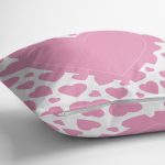 Çift Taraflı Sevgililer Günü Temalı Özel Tasarım Dijital Baskılı Modern Süet Yastık Kırlent Kılıfı Realhomes