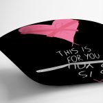 Çift Taraflı Sevgililer Günü Temalı Özel Tasarım Dijital Baskılı Modern Süet Yastık Kırlent Kılıfı Realhomes