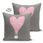 - Suet-K9245-Gorsel2 - Realhomes Çift Taraflı Sevgililer Günü Temalı Özel Tasarım Dijital Baskılı Modern Süet Yastık Kırlent Kılıfı Realhomes