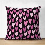 - Suet-K9250-Gorsel1 - Realhomes Çift Taraflı Sevgililer Günü Temalı Özel Tasarım Dijital Baskılı Modern Süet Yastık Kırlent Kılıfı Realhomes