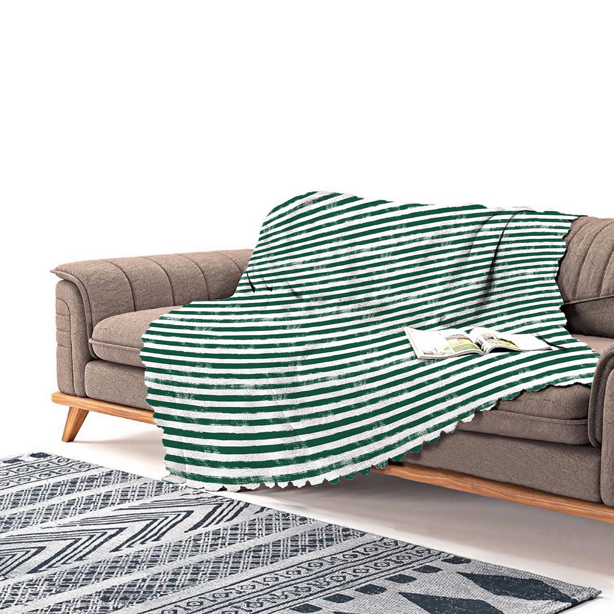Realhomes Koyu Yesil Cizgili Motifli Modern Sonil Koltuk Ortusu Realhomes Realhomes Koyu Yesil Cizgili Motifli Modern Sonil Koltuk Ortusu Realhomes