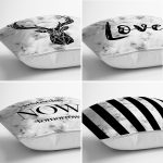 - Rh-K4luset729-Gorsel2 - Realhomes  4'lü Mermer Zemin Tasarımlı Dijital Baskılı Modern Yastık Kırlent Kılıfı Seti Realhomes