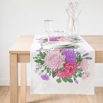 - SuetRunner-115-Gorsel1 - Realhomes  Realhomes Çiçek Motifli Modern Dijital Baskılı Dekoratif Süet Runner Realhomes