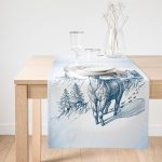 Realhomes Özel Tasarım Dijital Baskılı Modern Süet Runner Realhomes