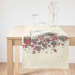 Realhomes Özel Tasarım Dijital Baskılı Modern Süet Runner Realhomes