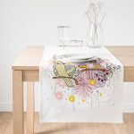 Realhomes Özel Tasarım Dijital Baskılı Modern Süet Runner Realhomes