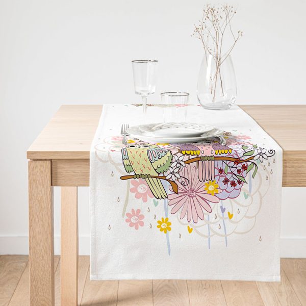 Realhomes Özel Tasarım Dijital Baskılı Modern Süet Runner Realhomes