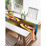 Realhomes Özel Tasarım Dijital Baskılı Modern Süet Runner Realhomes