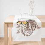 - SuetRunner-181-Gorsel1 - Realhomes  Realhomes Bisiklet Desenli Dijital Baskılı Dekoratif Süet Runner Realhomes
