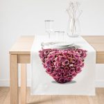 - SuetRunner-182-Gorsel1 - Realhomes  Realhomes Güllü Kalp Dijital Baskılı Dekoratif Süet Runner Realhomes