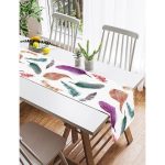 - SuetRunner-198-Gorsel2 - Realhomes  Realhomes Kuş Tüyü Resimli Dijital Baskılı Dekoratif Süet Runner Realhomes