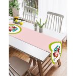 Realhomes Baykuş Desenli Dijital Baskılı Dekoratif Süet Runner Realhomes