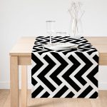 - SuetRunner-2021-Gorsel1 - Realhomes  Realhomes Siyah Beyaz Geometrik Desenli Dijital Süet Runner Realhomes