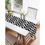 - SuetRunner-2021-Gorsel2 - Realhomes  Realhomes Siyah Beyaz Geometrik Desenli Dijital Süet Runner Realhomes