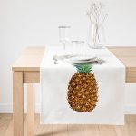 - SuetRunner-2031-Gorsel1 - Realhomes  Realhomes Ananas Desenli Dijital Baskılı Dekoratif Süet Runner Realhomes