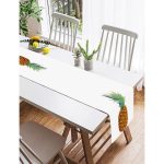 - SuetRunner-2031-Gorsel2 - Realhomes  Realhomes Ananas Desenli Dijital Baskılı Dekoratif Süet Runner Realhomes