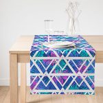 - SuetRunner-2043-Gorsel1 - Realhomes  Realhomes Palmiye Zigzag Desen Dijital Baskılı Süet Runner Realhomes