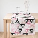 - SuetRunner-2050-Gorsel1 - Realhomes  Realhomes Renkli Üçgen Motifler Modern Dijital Baskılı Süet Runner Realhomes