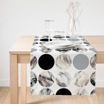 - SuetRunner-2056-Gorsel1 - Realhomes  Realhomes Yuvarlak Desenli Modern Dijital Baskılı Dekoratif Süet Runner Realhomes