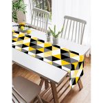 - SuetRunner-2065-Gorsel2 - Realhomes  Realhomes Üçgen Mozaik Desenli Dijital Baskılı Özel Tasarım Süet Runner Realhomes