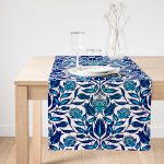 - SuetRunner-2079-Gorsel1 - Realhomes Realhomes Mavi Cam Göbeği Etnik Desenli Dekoratif Süet Runner Realhomes