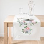 - SuetRunner-2112-Gorsel1 - Realhomes Realhomes Özel Tasarım Çiçek Temalı Dijital Baskılı Dekoratif Süet Runner Realhomes