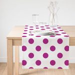 - SuetRunner-2153-Gorsel1 - Realhomes  Realhomes Mor Puantiyeli Dijital Baskılı Dekoratif Süet Runner Realhomes