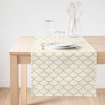 - SuetRunner-2166-Gorsel1 - Realhomes Realhomes Hardal Renkli Geometrik Desenli Dijital Baskılı Süet Runner Realhomes